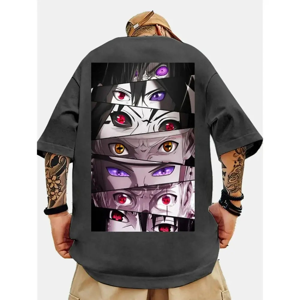 Oversized 'Three Great Dōjutsu' Tee